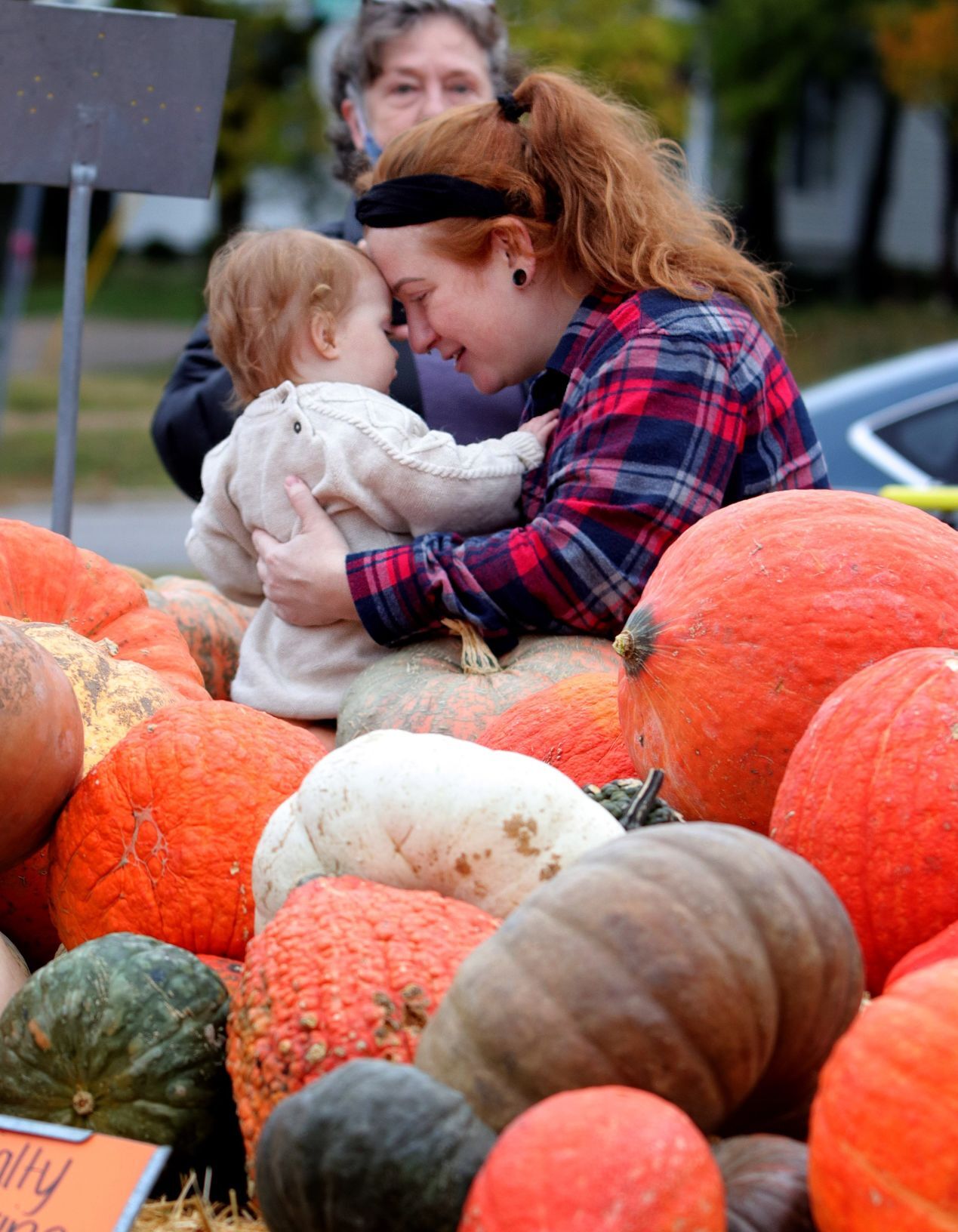 Posing in the pumpkin patch